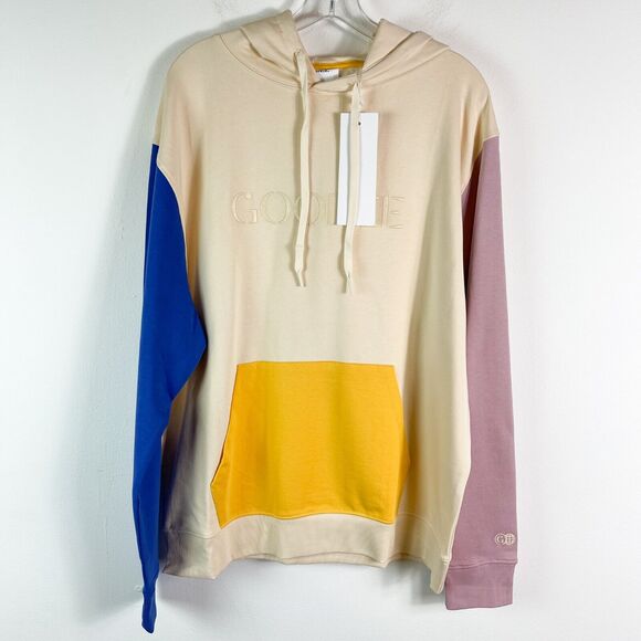 Goodee x KOTN NWT Tan Unisex Multi Alabaster Hoodie Size L - Picture 1 of 6